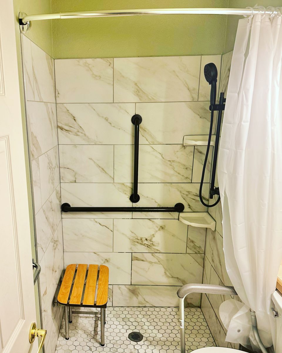 Shower Bench and Accessories